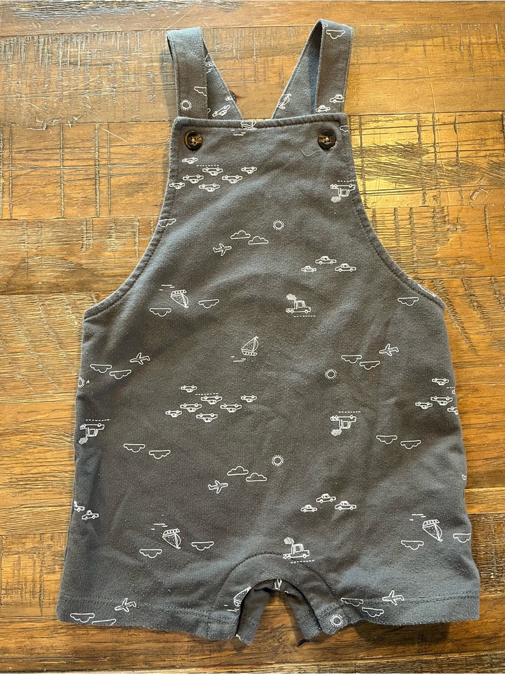 Gray Baby/Toddler One-Piece Overalls